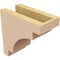 Ekena Millwork 4"W x 8"D x 8"H Classic Mediterranean Rough Cedar Woodgrain TimberThane Corbel, Primed Tan CORUR04X08X08MEDRCPR - alternate 5
